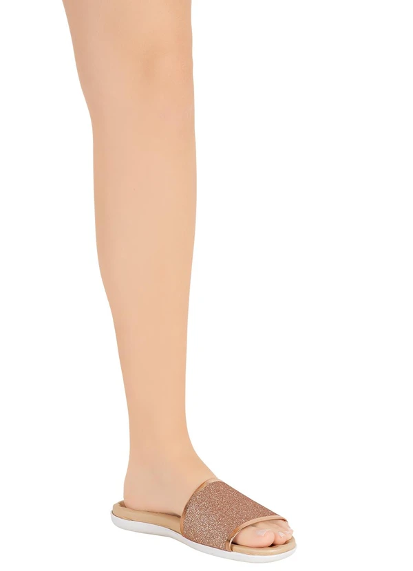 Beira Rio - Chinelo Beira Rio Ouro Rosado em Sintetico 4