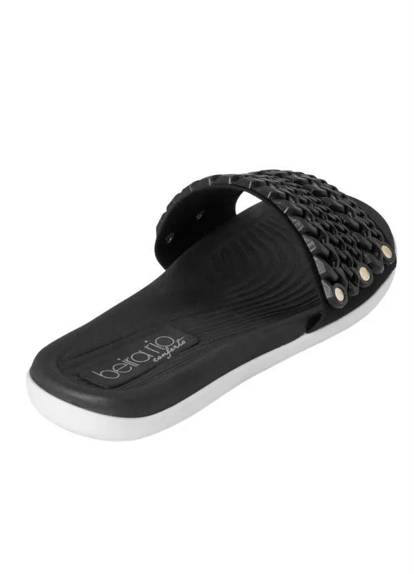 Beira Rio - Chinelo Beira Rio Preto com Detalhe de Correntes 2