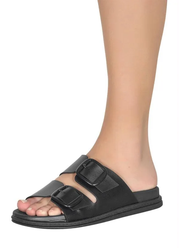 Beira Rio - Chinelo Beira Rio Preto em Sintético 5