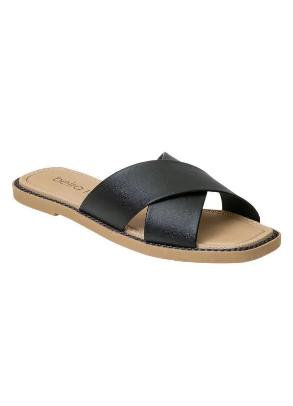 Beira Rio - Chinelo Beira Rio Preto em Sintético