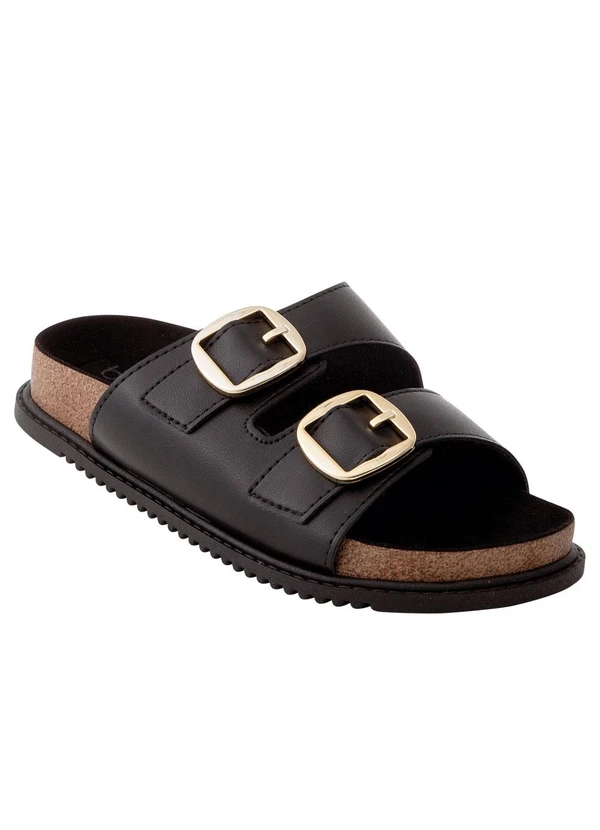 Beira Rio - Chinelo Beira Rio Preto em Sintético