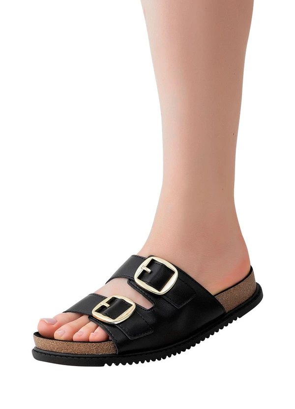 Beira Rio - Chinelo Beira Rio Preto em Sintético 4