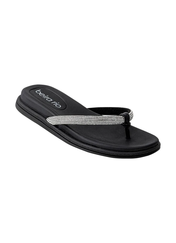 Beira Rio - Chinelo Beira Rio Preto em Sintético