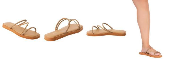 Chinelo Caramelo em Sinttico