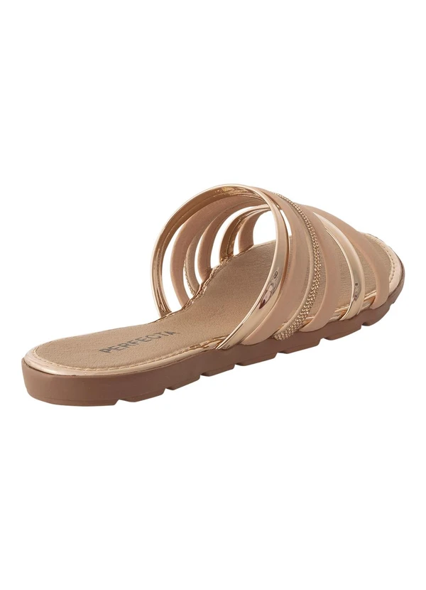 Perfecta - Chinelo Cobre em Sintético 2