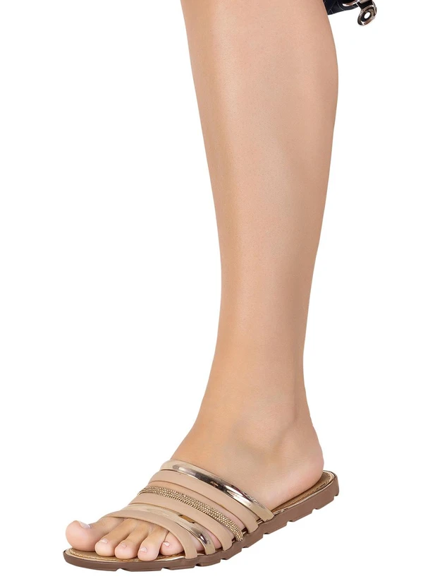 Perfecta - Chinelo Cobre em Sintético 5