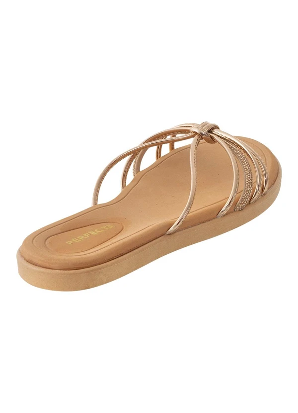 Perfecta - Chinelo Cobre em Sintético 2