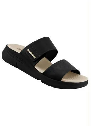 Chinelo Comfortflex (Preto) em Sintético - COMFORTFLEX