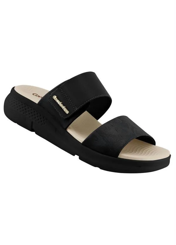 Comfortflex - Chinelo Comfortflex Preto em Sintético
