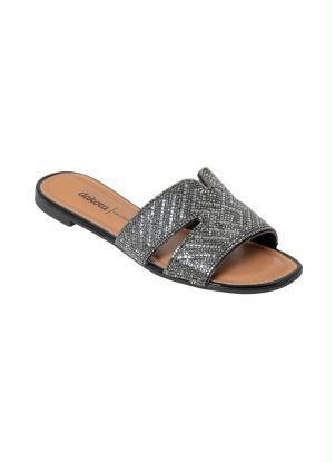 Chinelo Dakota (Prata) com Hot Fix Brilhante