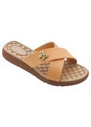 Chinelo Damasco com Tiras Transpassados