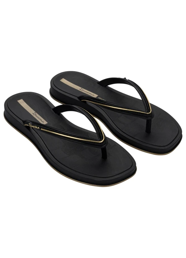 Ipanema - Chinelo Glow Dedo Br745 Preta