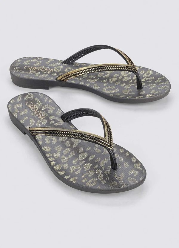 Grendha - Chinelo Grendha Mais Açai Energia Preto