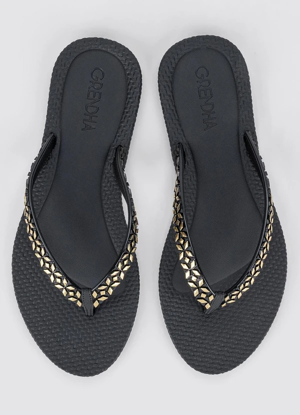Grendha - Chinelo Grendha Todo Dia Brilhante Preto 2