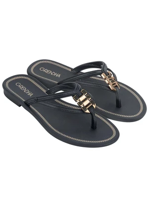 Grendha - Chinelo Grengha Fama Preto em Sintético - GRENDHA