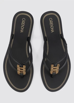 Grendha - Chinelo Grengha Fama Preto em Sintético - GRENDHA
