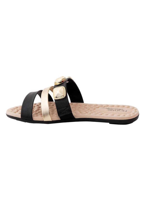Modare - Chinelo Modare Preto em Intético 4