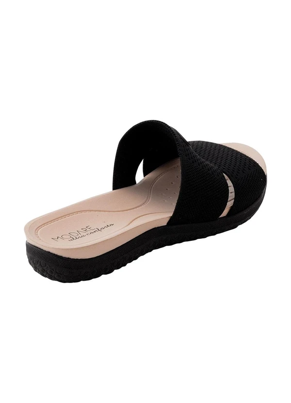 Modare - Chinelo Modare Preto em Tecido 3