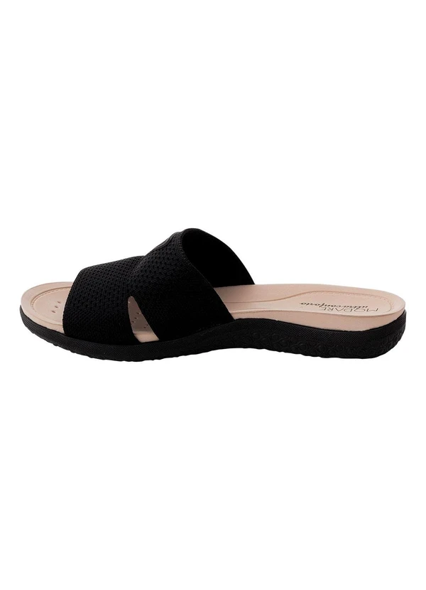 Modare - Chinelo Modare Preto em Tecido 4
