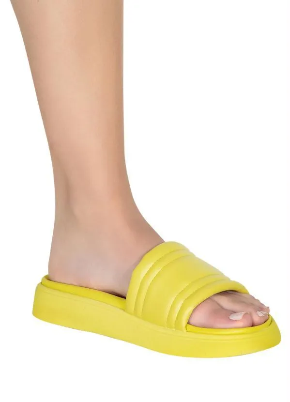 Moleca - Chinelo Moleca Amarelo em Sintético 4