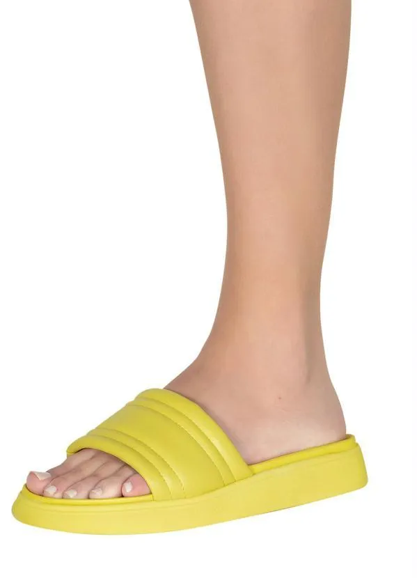 Moleca - Chinelo Moleca Amarelo em Sintético 5