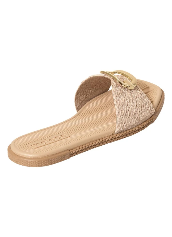 Moleca - Chinelo Moleca Bege com Bordado 2