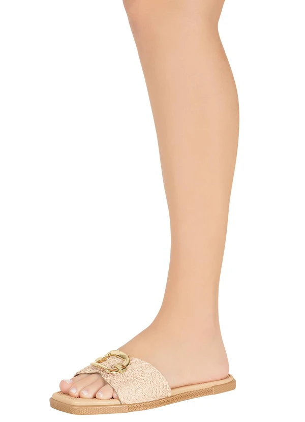 Moleca - Chinelo Moleca Bege com Bordado 5