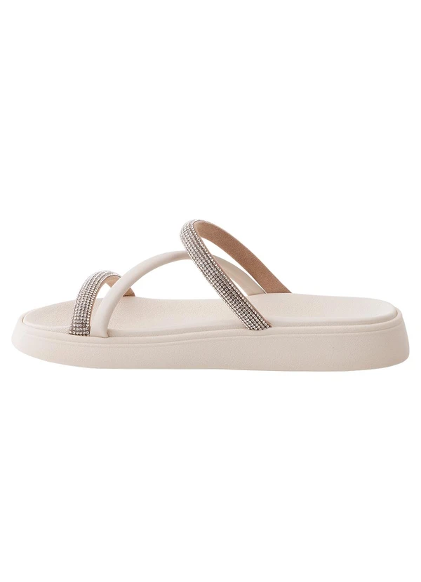 Moleca - Chinelo Moleca Branco em Sintético 3