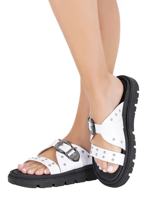 Chinelo Moleca (Branco) em Sintético - MOLECA