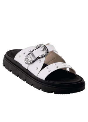 Chinelo Moleca (Branco) em Sintético - MOLECA