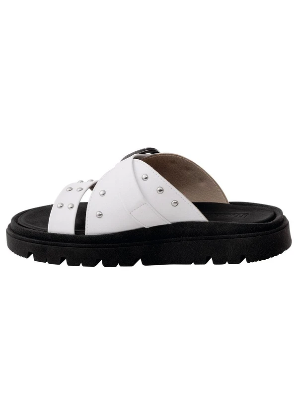 Moleca - Chinelo Moleca Branco em Sintético 4