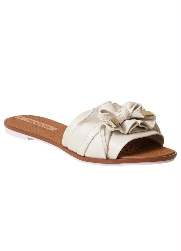 Moleca - Chinelo Moleca Branco em Sisntético