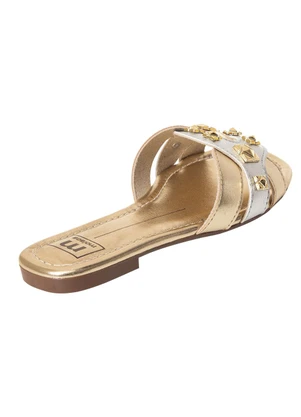 Chinelo Moleca (Dourado) em Sintético - MOLECA