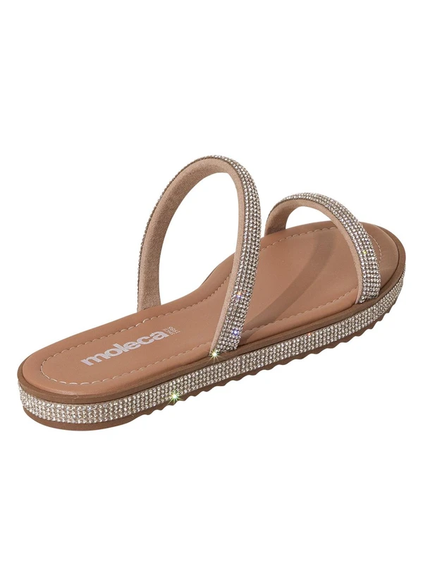 Moleca - Chinelo Moleca Nude em Sintético 2