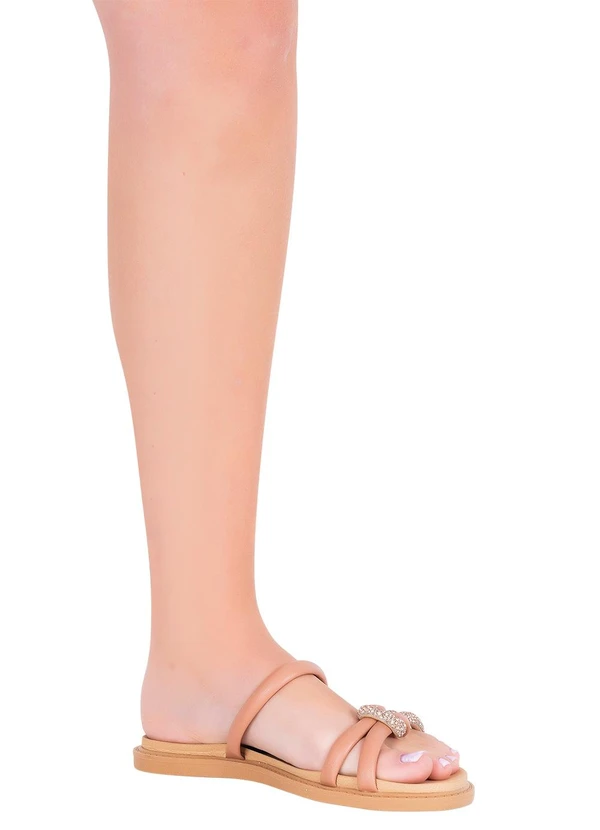 Moleca - Chinelo Moleca Nude em Sintético 4