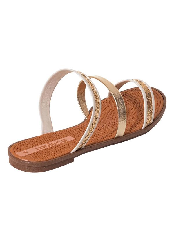 Moleca - Chinelo Moleca Off White em Sintético 2