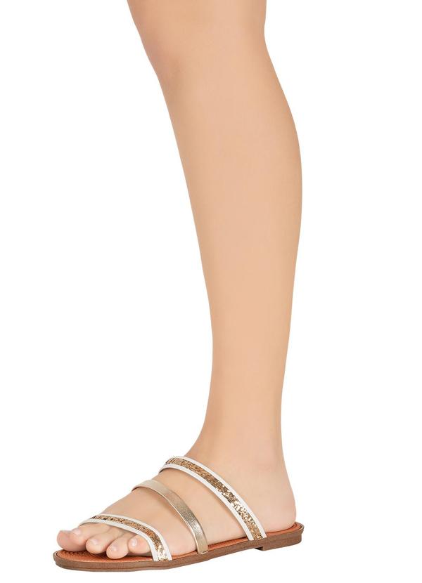 Moleca - Chinelo Moleca Off White em Sintético 5