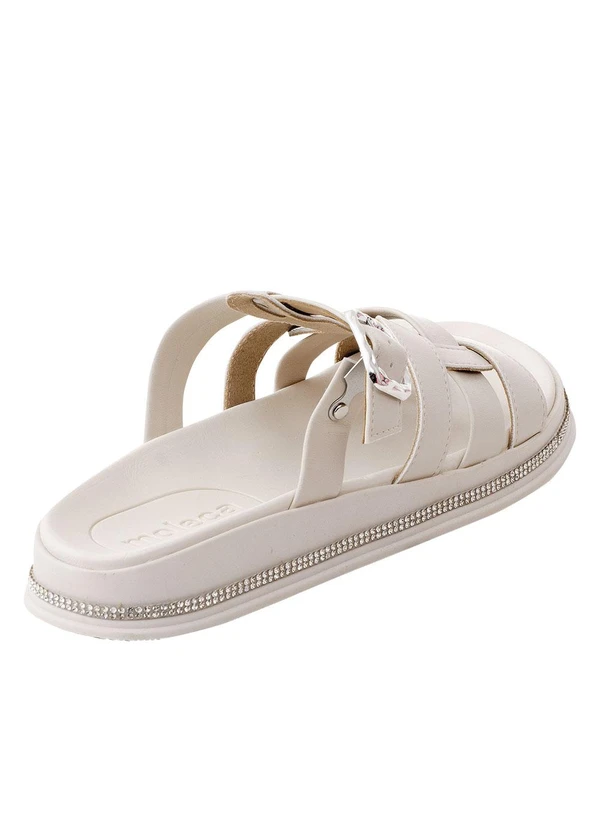 Moleca - Chinelo Moleca Off White em Sintético 3