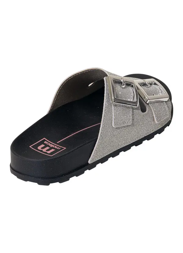Moleca - Chinelo Moleca Prata em Sintetico 2