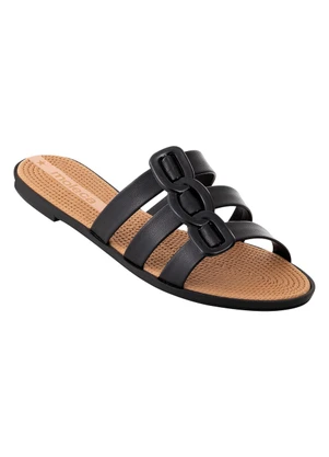 Chinelo Moleca (Preta) em Sintético - MOLECA