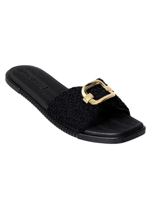 Chinelo Moleca (Preto) com Bordado - MOLECA