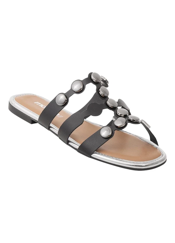 Moleca - Chinelo Moleca Preto com Enfeites 2