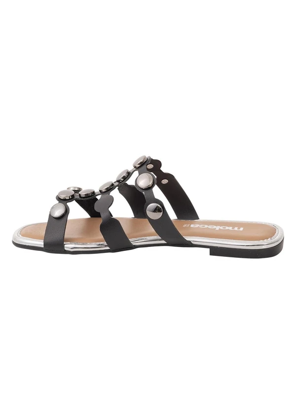 Moleca - Chinelo Moleca Preto com Enfeites 4