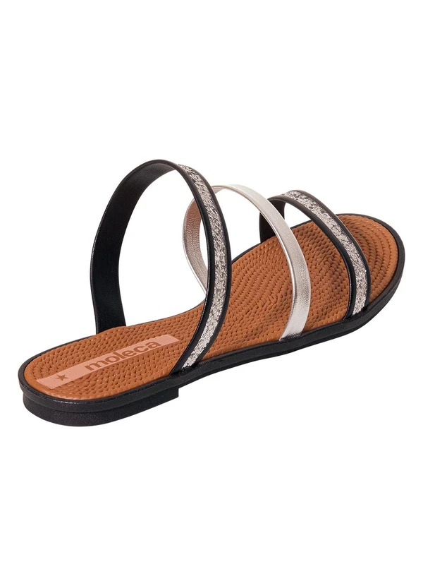 Moleca - Chinelo Moleca Preto em Sintético 2
