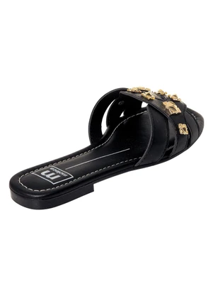 Chinelo Moleca (Preto) em Sintético - MOLECA