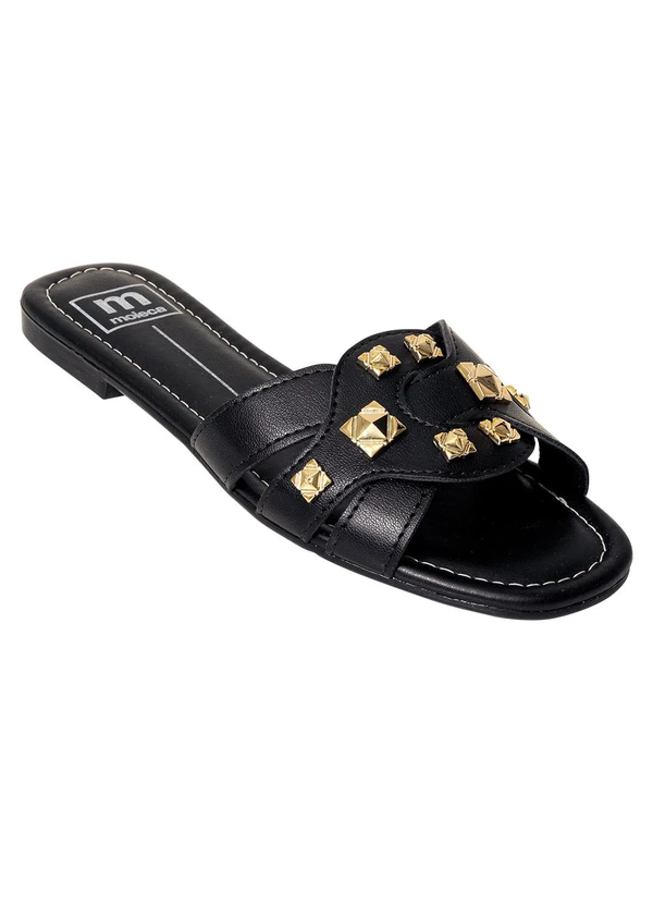 Moleca - Chinelo Moleca Preto em Sintético 1