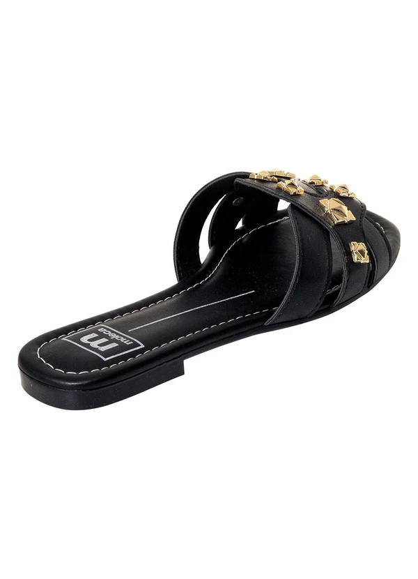 Moleca - Chinelo Moleca Preto em Sintético 2