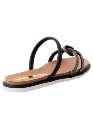 Chinelo Moleca (Preto) em Sintético - MOLECA