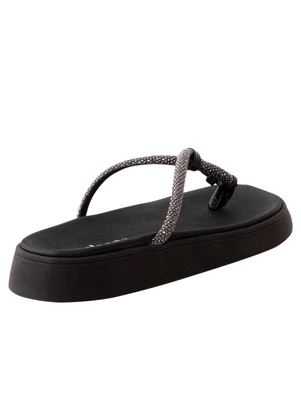Chinelo Moleca (Preto) em Sintético - MOLECA