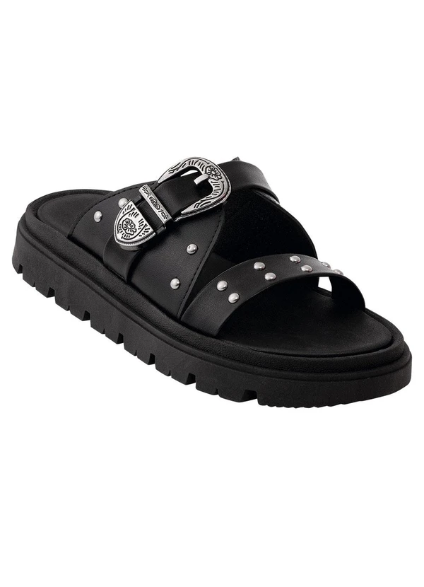 Moleca - Chinelo Moleca Preto em Sintético 2